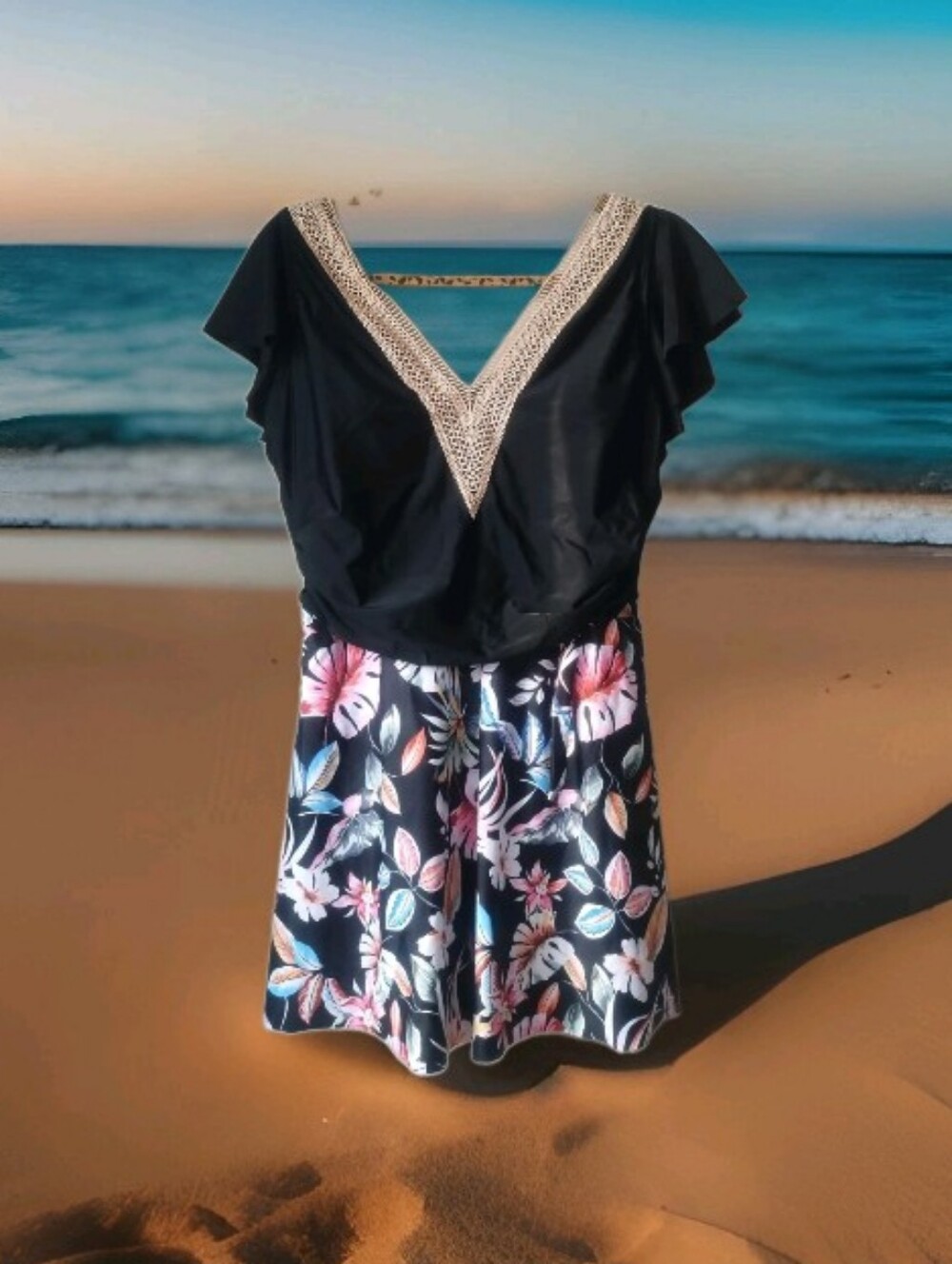 NWT Blooming Jelly Tummy Control Bathing Suit Dress XL